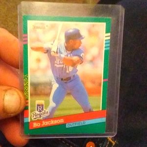 1991 donruss Bo Jackson no dot after ink error card rare